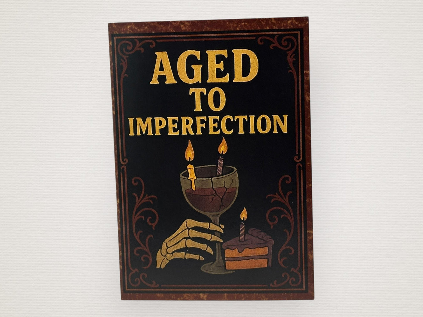 Gothic Horror Birthday Cards with Wax Seal & Black Envelope