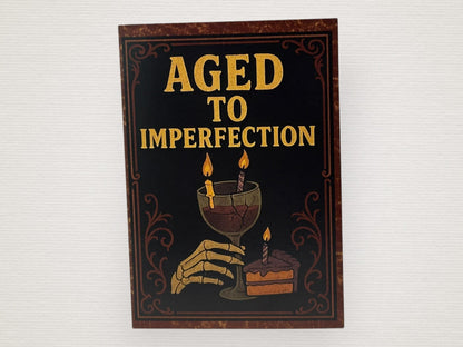 Gothic Horror Birthday Cards with Wax Seal & Black Envelope