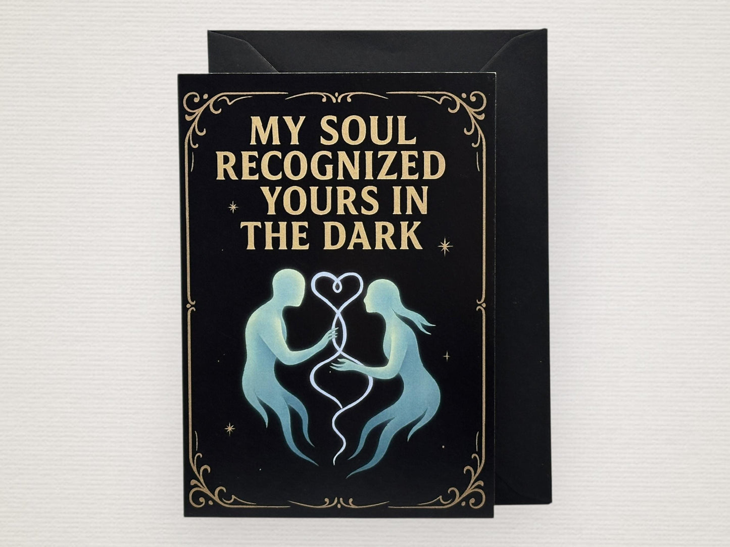 Gothic Horror Valentines/Romantic Cards with Wax seal and Black Envelope