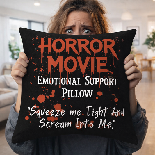 Horror Movie Emotional Support Cushion