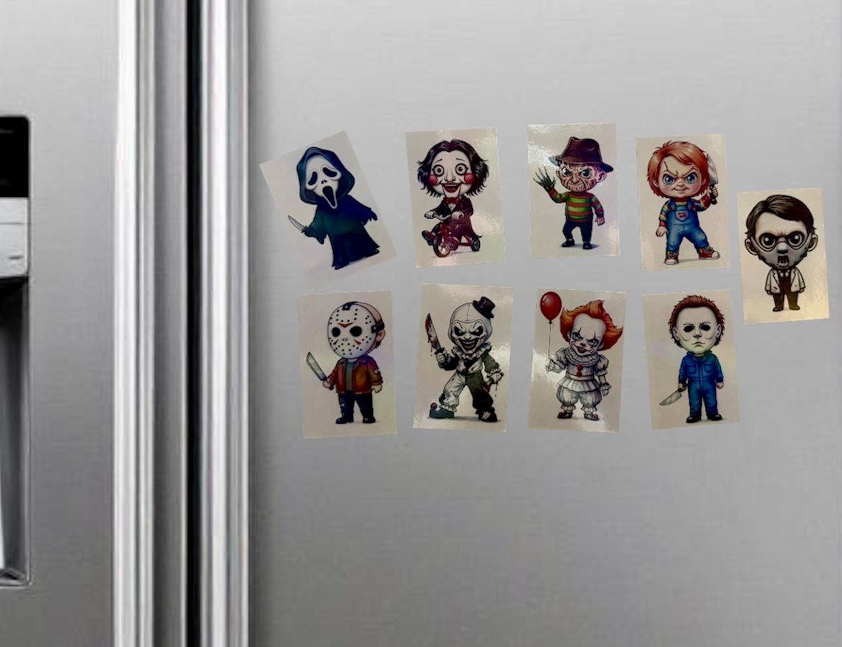 Cartoon Horror movie Fridge Magnets