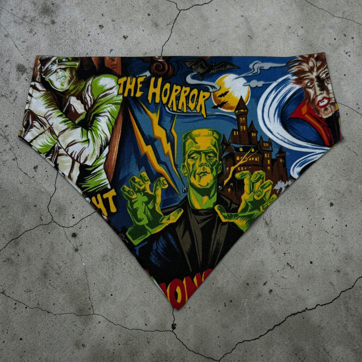 Spooky Slip on Dog Bandannas