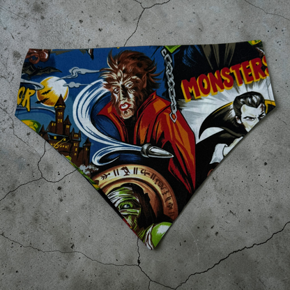 Spooky Slip on Dog Bandannas