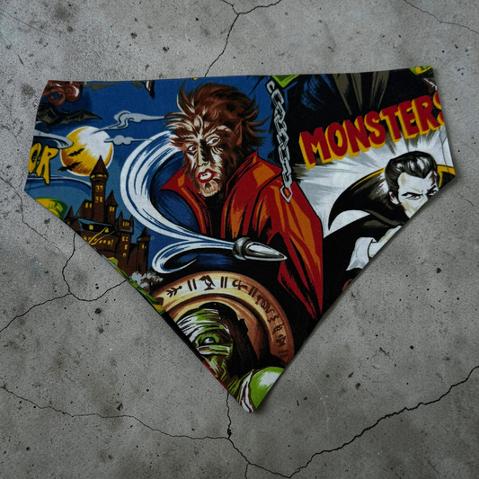 Spooky Slip on Dog Bandannas