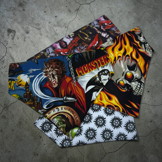 Spooky Slip on Dog Bandannas