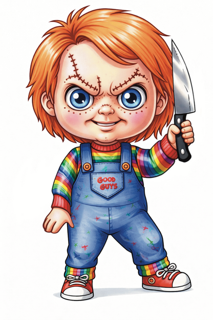 Cartoon Horror movie Fridge Magnets