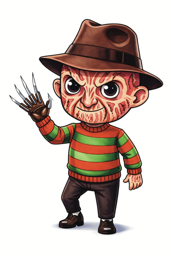Cartoon Horror movie Fridge Magnets
